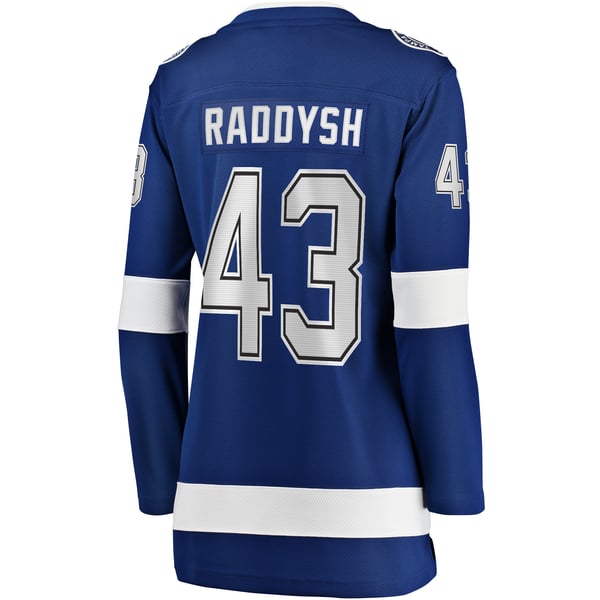 Women's Tampa Bay Lightning Darren Raddysh Fanatics Blue Home Breakaway Jersey - Image 4