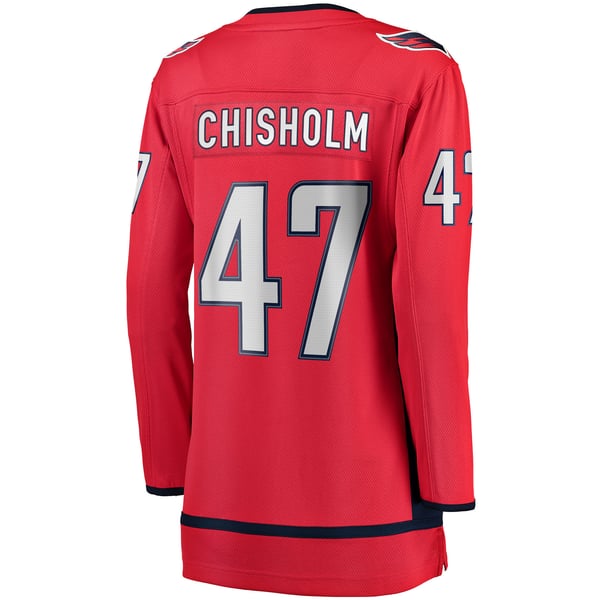 Women's Washington Capitals Declan Chisholm Fanatics Red Home Breakaway Jersey - Image 4