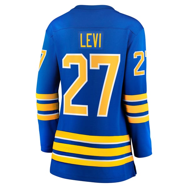 Women's Buffalo Sabres Devon Levi Fanatics Royal Home Breakaway Player Jersey - Image 4
