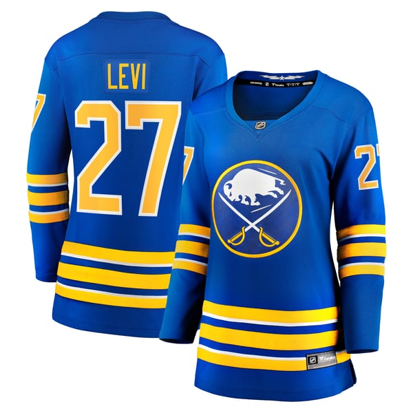 Women's Buffalo Sabres Devon Levi Fanatics Royal Home Breakaway Player Jersey - Image 1