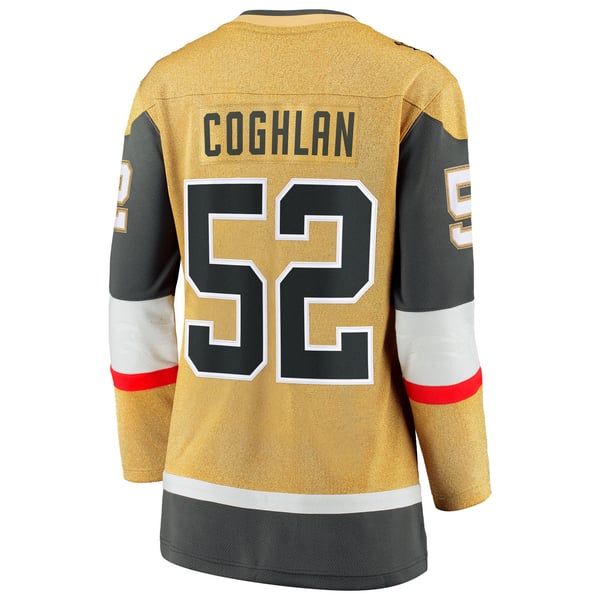 Women's Vegas Golden Knights Dylan Coghlan Fanatics Gold Home Breakaway Jersey - Image 4