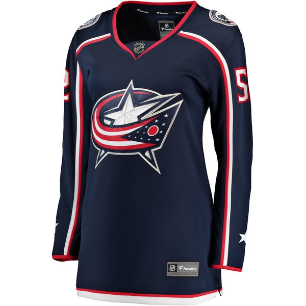 Women's Columbus Blue Jackets Emil Bemstrom Fanatics Navy Home Breakaway Player Jersey - Image 3