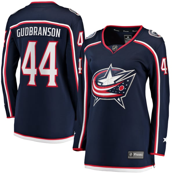 Women's Columbus Blue Jackets Erik Gudbranson Fanatics Navy Home Breakaway Player Jersey - Image 1