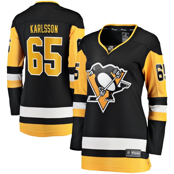 Women's Pittsburgh Penguins Erik Karlsson Fanatics Black Home Breakaway Jersey - Image 2