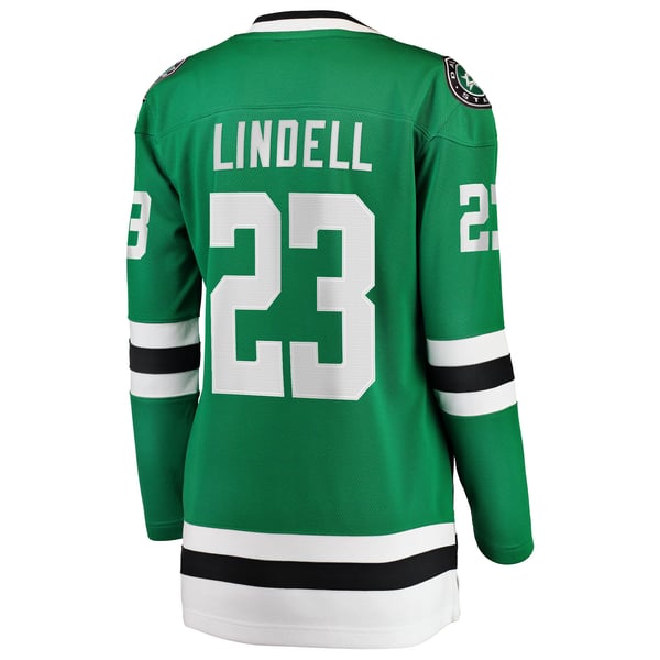 Women's Dallas Stars Esa Lindell Fanatics Kelly Green Breakaway Player Jersey - Image 4