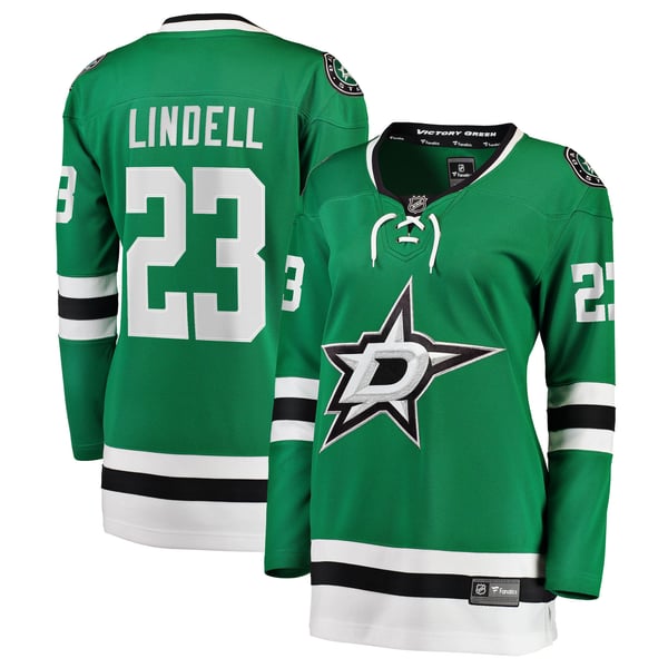 Women's Dallas Stars Esa Lindell Fanatics Kelly Green Breakaway Player Jersey - Image 1