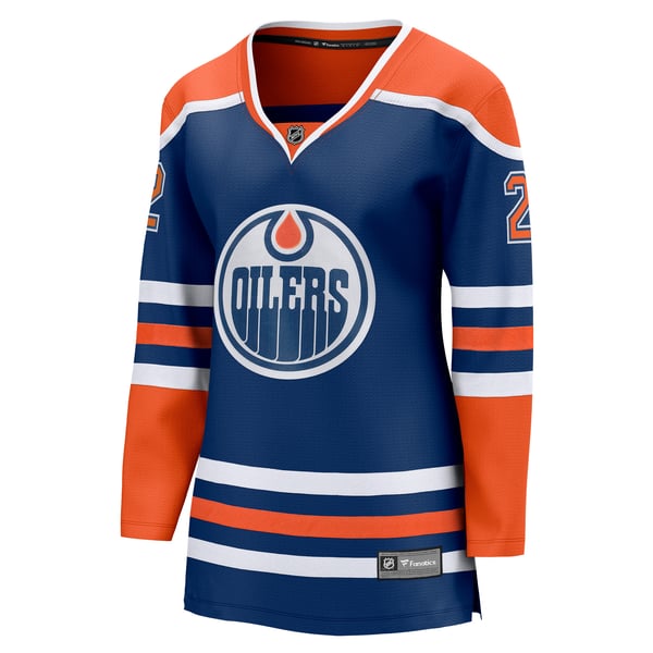 Women's Edmonton Oilers Evan Bouchard Fanatics Royal Home Breakaway Player Jersey - Image 3