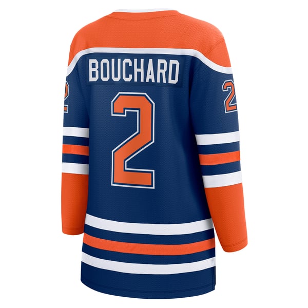 Women's Edmonton Oilers Evan Bouchard Fanatics Royal Home Breakaway Player Jersey - Image 4