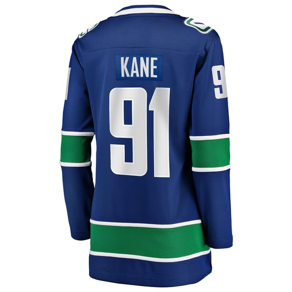 Women's Vancouver Canucks Evander Kane Fanatics Blue Home Breakaway Player Jersey - Image 4