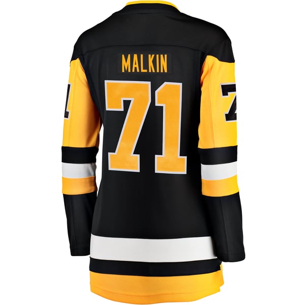 Women's Pittsburgh Penguins Evgeni Malkin Fanatics Black Home Breakaway Player Jersey - Image 4