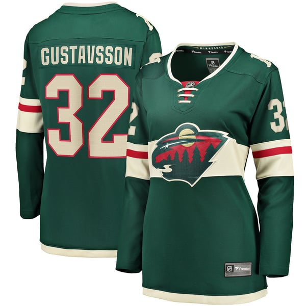 Women's Minnesota Wild Filip Gustavsson Fanatics Green Home Breakaway Player Jersey - Image 2