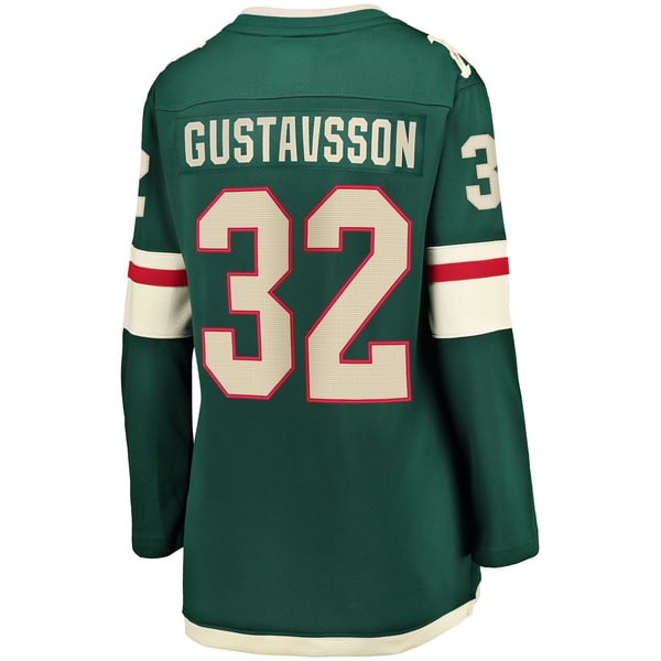 Women's Minnesota Wild Filip Gustavsson Fanatics Green Home Breakaway Player Jersey - Image 4