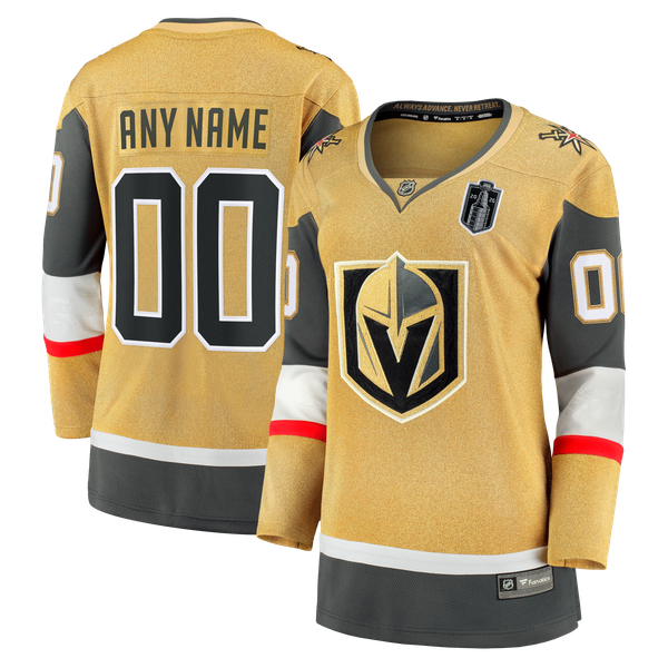 Women's Vegas Golden Knights Fanatics Gold 2026 Stanley Cup Final Breakaway Custom Jersey - Image 2