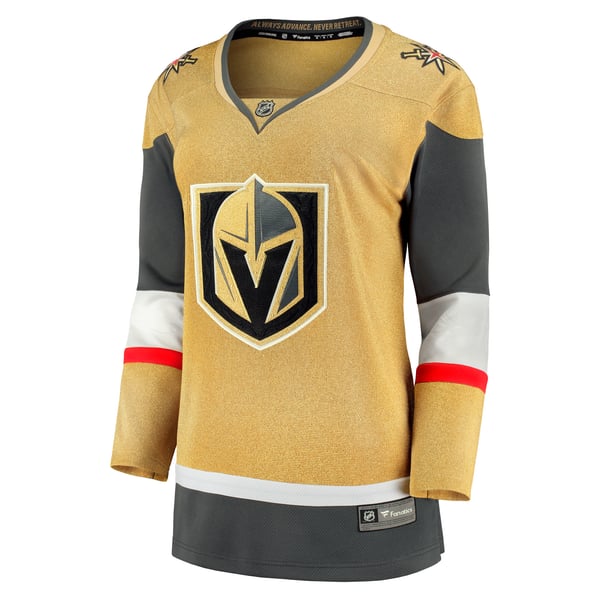 Women's Vegas Golden Knights Fanatics Gold Home  Breakaway Jersey - Image 3
