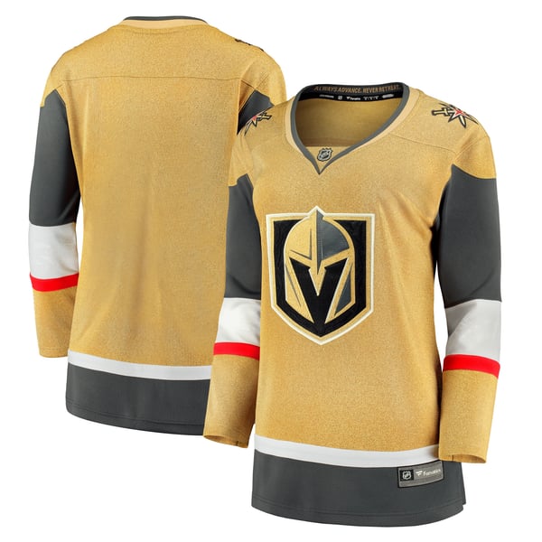 Women's Vegas Golden Knights Fanatics Gold Home Breakaway Jersey - Image 2