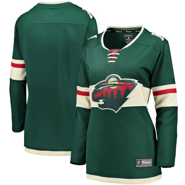 Women's Minnesota Wild Fanatics Green Home Breakaway Jersey - Image 2