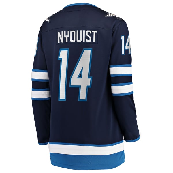 Women's Winnipeg Jets Gustav Nyquist Fanatics Navy Home Breakaway Jersey - Image 4
