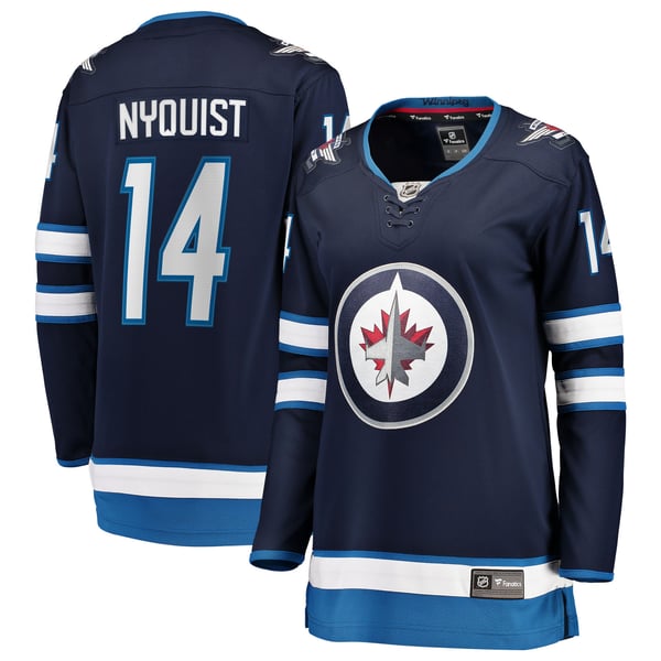 Women's Winnipeg Jets Gustav Nyquist Fanatics Navy Home Breakaway Jersey - Image 1
