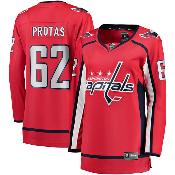 Women's Washington Capitals Ilya Protas Fanatics Red Home Breakaway Jersey - Image 2