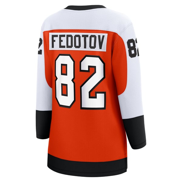 Women's Philadelphia Flyers Ivan Fedotov Fanatics Orange Home Premier Breakaway Player Jersey Breakaway Jersey - Image 4