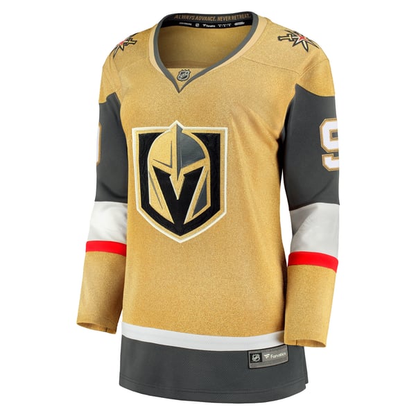 Women's Vegas Golden Knights Jack Eichel Fanatics Gold Home Breakaway Player Jersey - Image 3