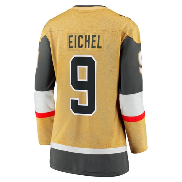 Women's Vegas Golden Knights Jack Eichel Fanatics Gold Home Breakaway Player Jersey - Image 4