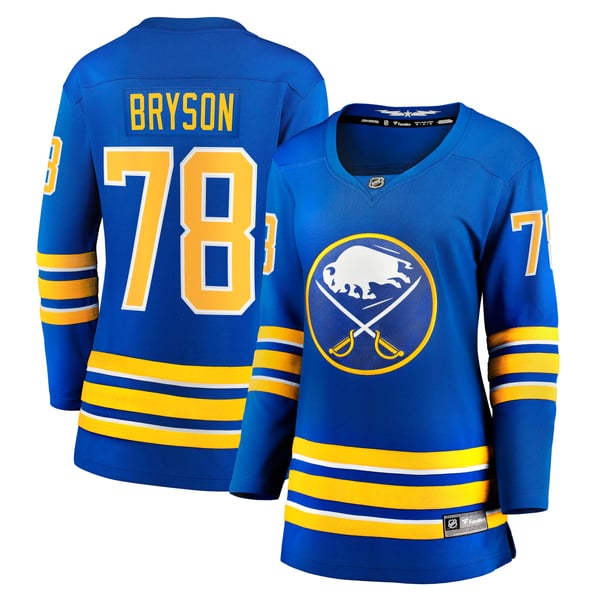 Women's Buffalo Sabres Jacob Bryson Fanatics Royal Home Breakaway Player Jersey - Image 2