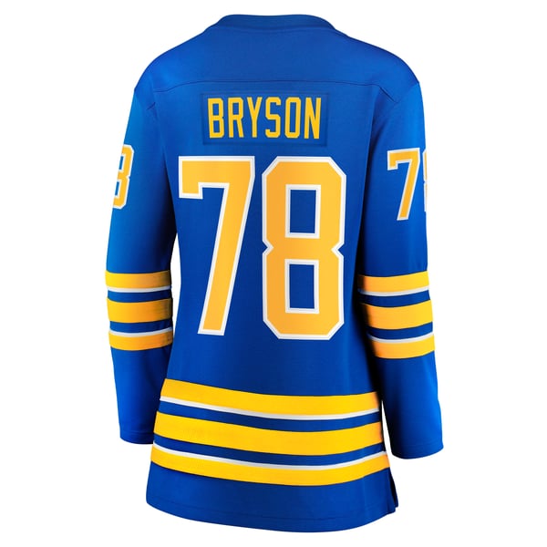 Women's Buffalo Sabres Jacob Bryson Fanatics Royal Home Breakaway Player Jersey - Image 4