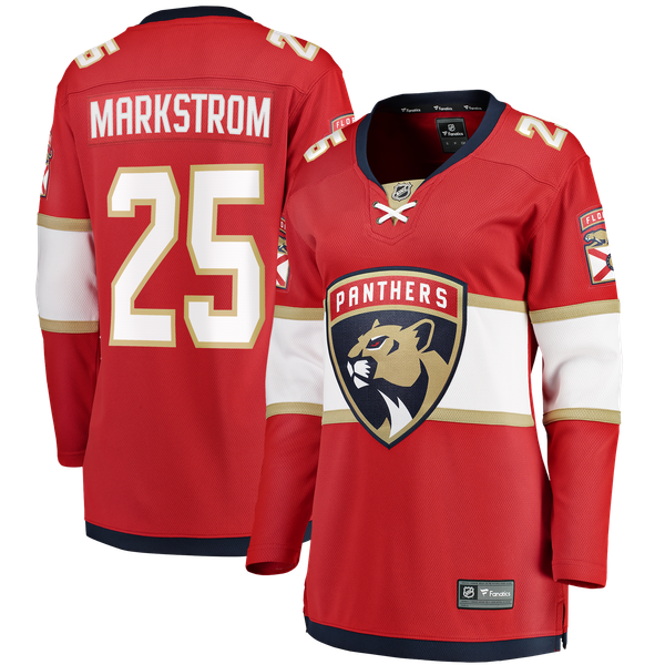 Women's Florida Panthers Jacob Markstrom Fanatics Red Home Breakaway Jersey - Image 1