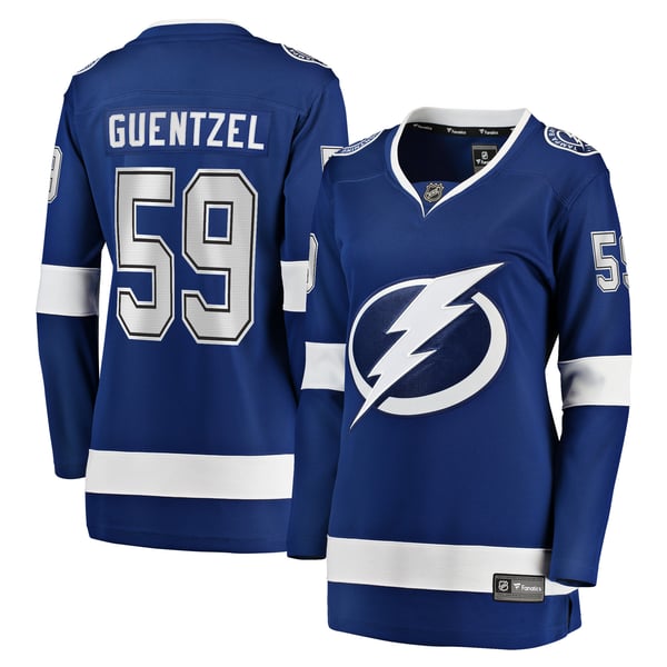 Women's Tampa Bay Lightning Jake Guentzel Fanatics Blue Home Premier Breakaway Player Jersey Breakaway Jersey - Image 2