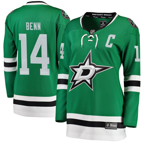 Women's Dallas Stars Jamie Benn Fanatics Green Home Breakaway Jersey - Image 2
