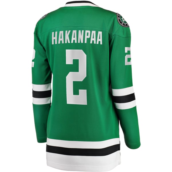 Women's Dallas Stars Jani Hakanpaa Fanatics Kelly Green Home Breakaway Player Jersey - Image 4