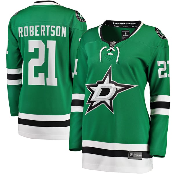 Women's Dallas Stars Jason Robertson Fanatics Kelly Green Home Breakaway Jersey - Image 2
