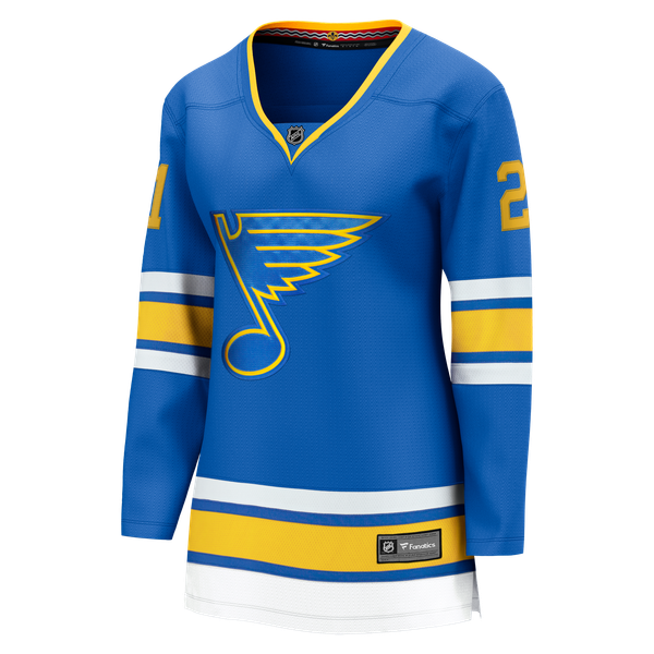 Women's St. Louis Blues Jimmy Snuggerud Fanatics Blue Home Breakaway Jersey - Image 3