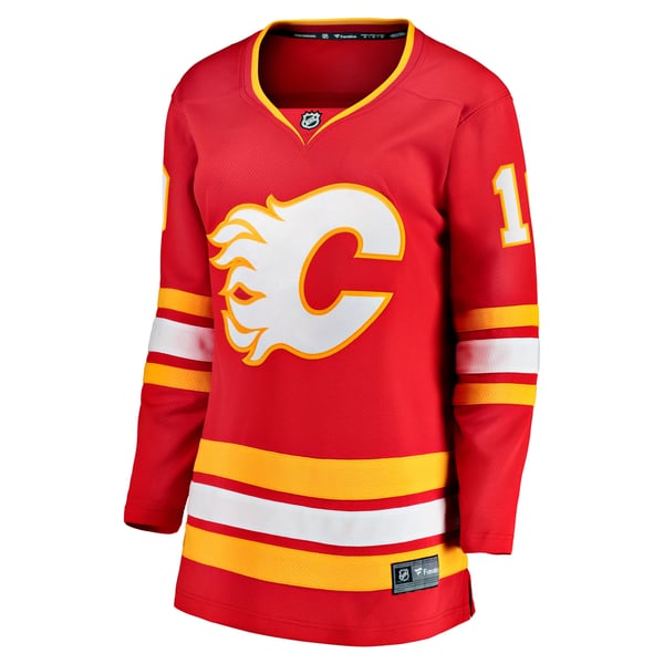 Women's Calgary Flames Jonathan Huberdeau Fanatics Red Home Breakaway Player Jersey - Image 3