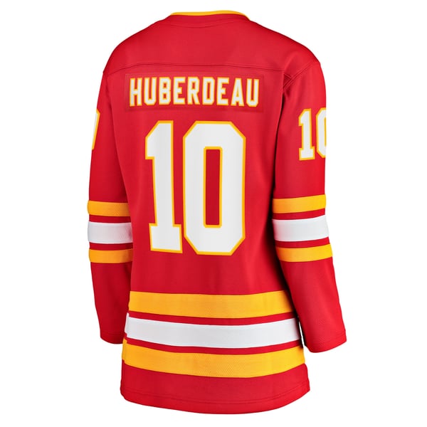 Women's Calgary Flames Jonathan Huberdeau Fanatics Red Home Breakaway Player Jersey - Image 4