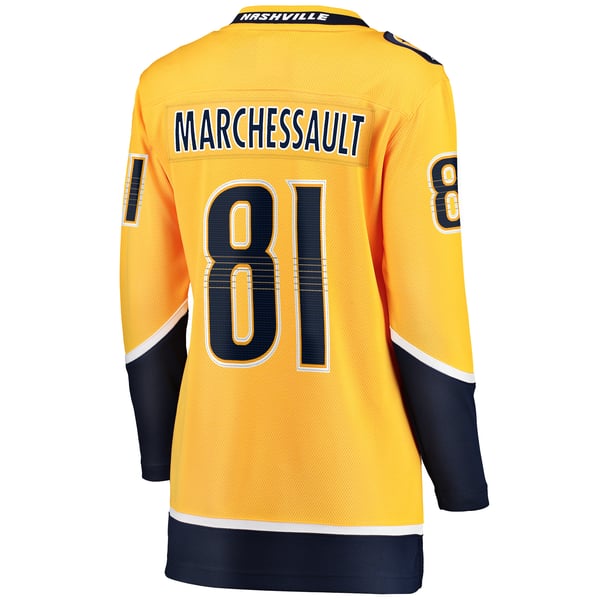 Women's Nashville Predators Jonathan Marchessault Fanatics Gold  Breakaway Jersey - Image 4