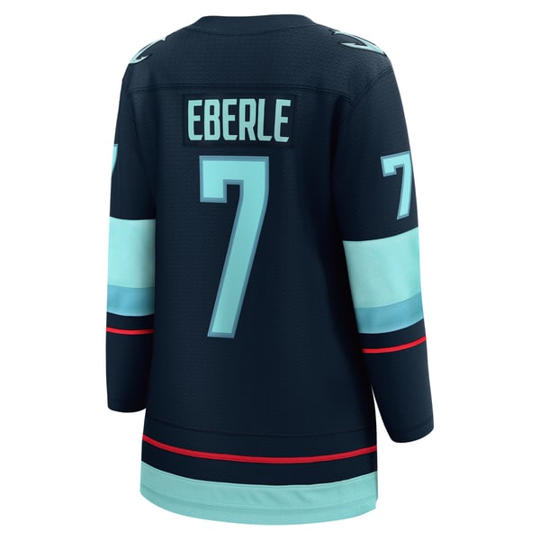 Women's Seattle Kraken Jordan Eberle Fanatics Navy Home Breakaway Player Jersey - Image 4