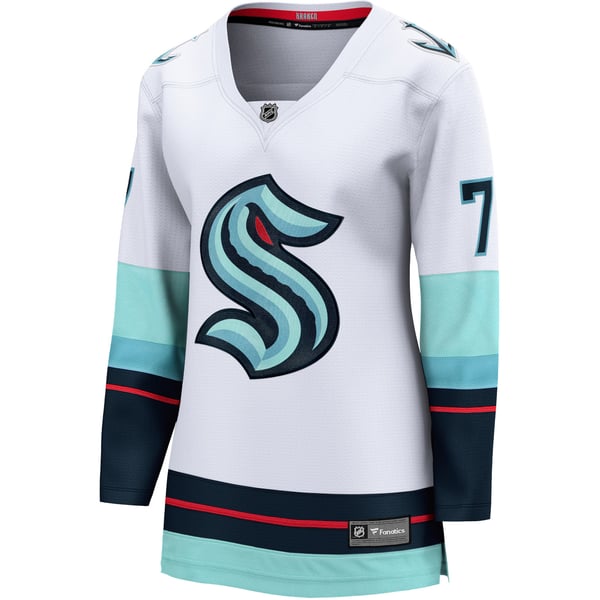 Women's Seattle Kraken Jordan Eberle Fanatics White Away Breakaway Jersey - Image 3