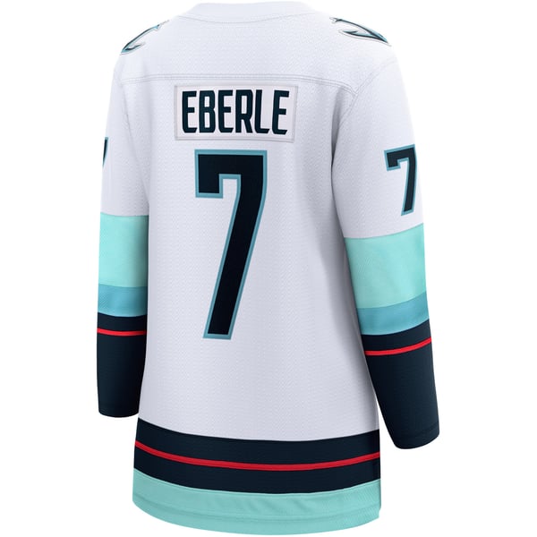 Women's Seattle Kraken Jordan Eberle Fanatics White Away Breakaway Jersey - Image 4