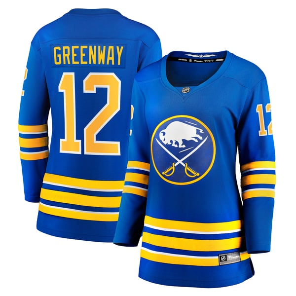 Women's Buffalo Sabres Jordan Greenway Fanatics Royal Home Breakaway Jersey - Image 2
