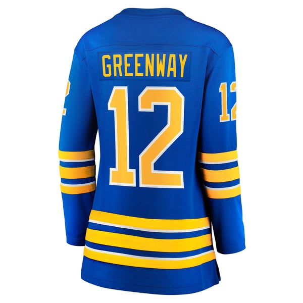 Women's Buffalo Sabres Jordan Greenway Fanatics Royal Home Breakaway Jersey - Image 4