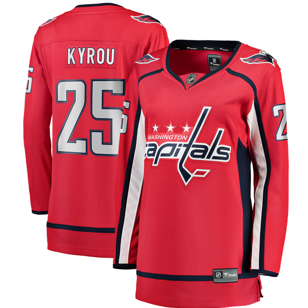 Women's Washington Capitals Jordan Kyrou Fanatics Red Home Breakaway Jersey - Image 1