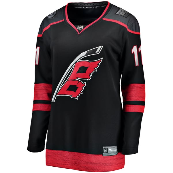 Women's Carolina Hurricanes Jordan Staal Fanatics Black Alternate Breakaway Jersey - Image 3
