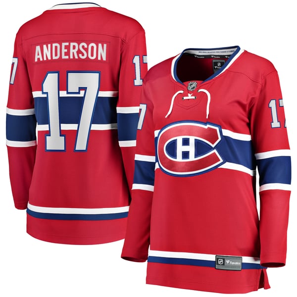 Women's Montreal Canadiens Josh Anderson Fanatics Red Breakaway Player Jersey - Image 2