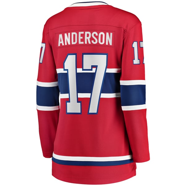 Women's Montreal Canadiens Josh Anderson Fanatics Red Breakaway Player Jersey - Image 4