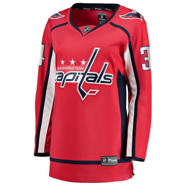 Women's Washington Capitals Justin Sourdif Fanatics Red Home Breakaway Jersey - Image 3