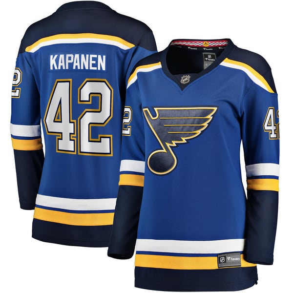 Women's St. Louis Blues Kasperi Kapanen Fanatics Blue Home Breakaway Player Jersey - Image 2
