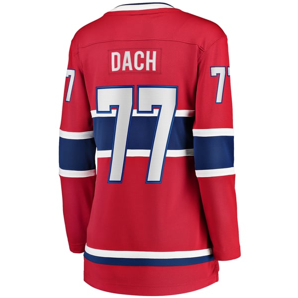 Women's Montreal Canadiens Kirby Dach Fanatics Red Home Breakaway Player Jersey - Image 4