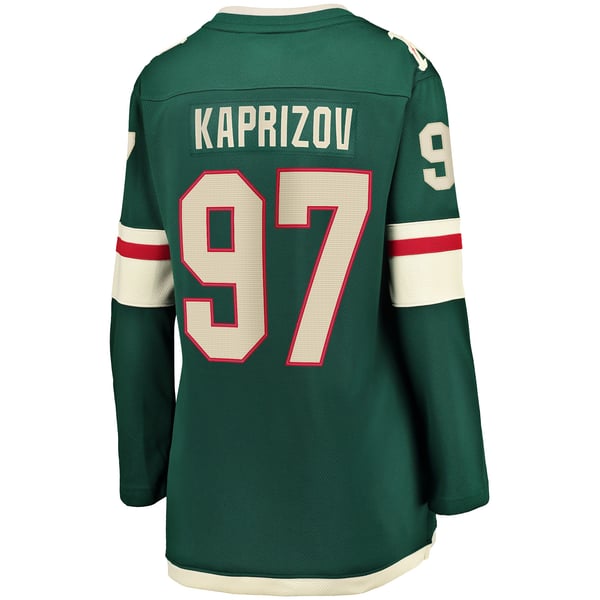 Women's Minnesota Wild Kirill Kaprizov Fanatics Green Home Breakaway Replica Jersey - Image 4
